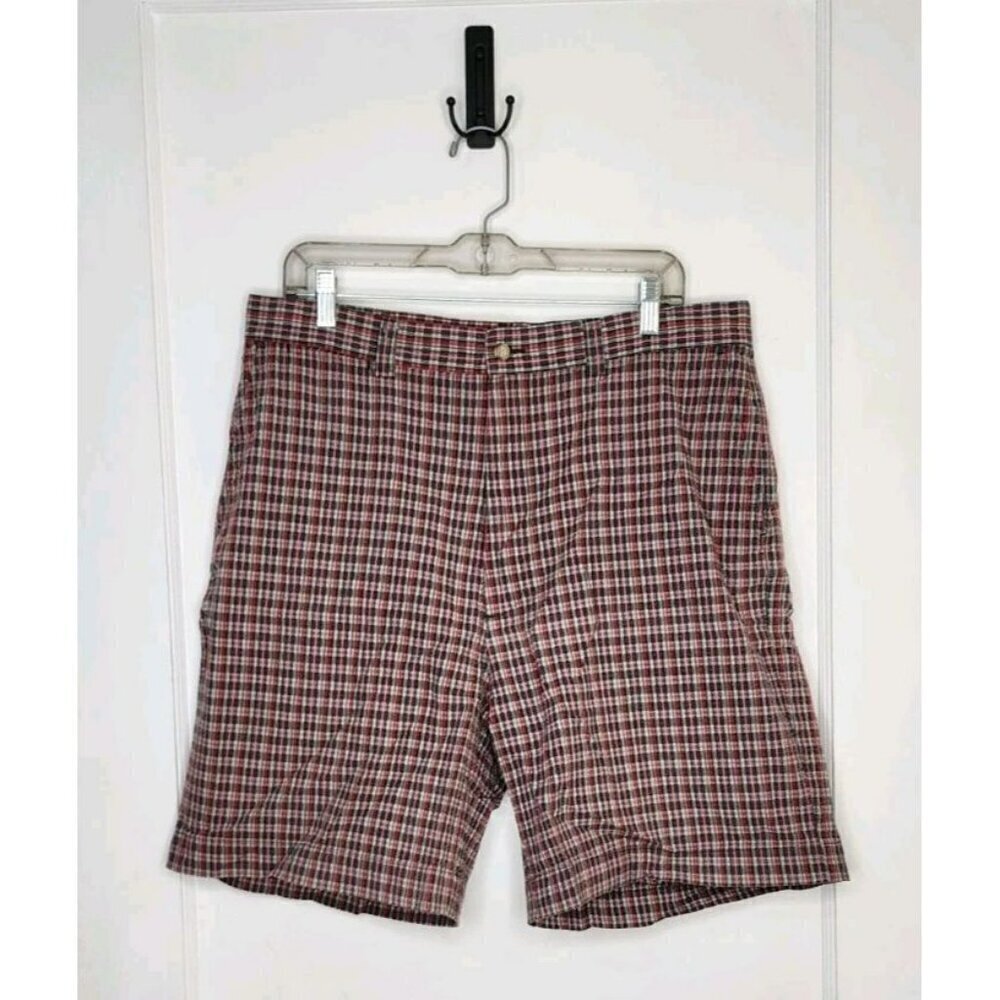 Polo Ralph Lauren Shorts Mens 36 x 8 Plaid Seersucker Golf Chino